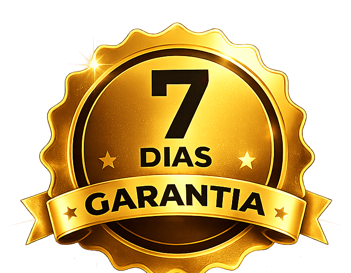 Selo oficial de garantia de 7 dias do Método PI